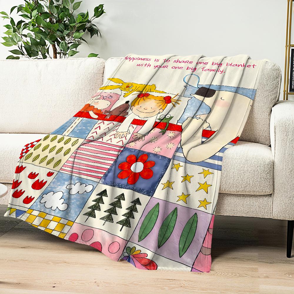Милый мультяшный забавный арт девушка c-coco chan фланелевый теплый комфортный мягкий плюшевый плед для дивана гостиной офиса спальни путешествий подарок