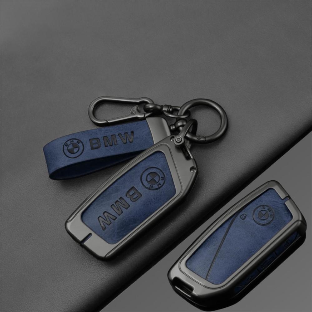 ujhzt6 Fashion Leather Car Key Case Cover for BMW 740i 760i 5 Series G60 X1 X2 X5 X6 X7 IX1 IX2 IX I5 I7 G05 Car Interior Accessories