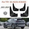 4pcs/set Car Mud Flaps for VW ID.4X ID.4CROZZ -2024 Car Mudflaps Splash Guards Mudguards Accessory