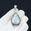 Rainbow Moonstone Pendant, Natural Moonstone Jewelry, 925 Sterling Silver Jewelry, Handmade Jewelry Pendant, Unisex Pendant For Gifts