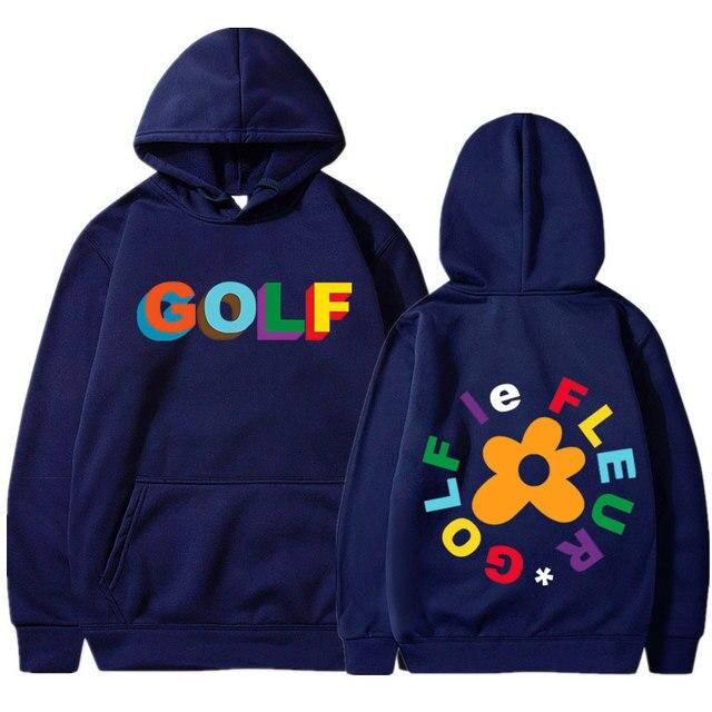 Golf Wang Le Fleur Flower Vote Igor Tyler The Creator Skate Hoodie Men Casual Hip Hop Sweatshirts Double Sided Print Pullover