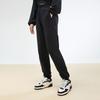 Anta Спортивный стиль Серия Однотонные Джоггеры из флисового трикотажа средней посадки с манжетами Женские Джоггеры Черный 962547312-1