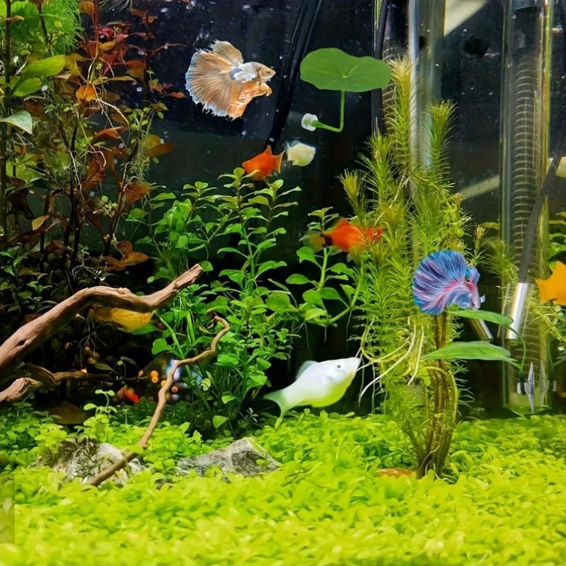 1 шт. Гамак-лист для петты, Кровать для рыбы, Украшение для аквариума, Искусственный лист, Аквариумный ландшафт