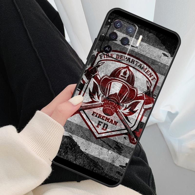 Firefighter Heroes Fireman Phone Case For OPPO A5 A9 2020 A31 A53 A53S A1K A15 A16 A52 A72 A83 A91 A93 A54 A74 A94