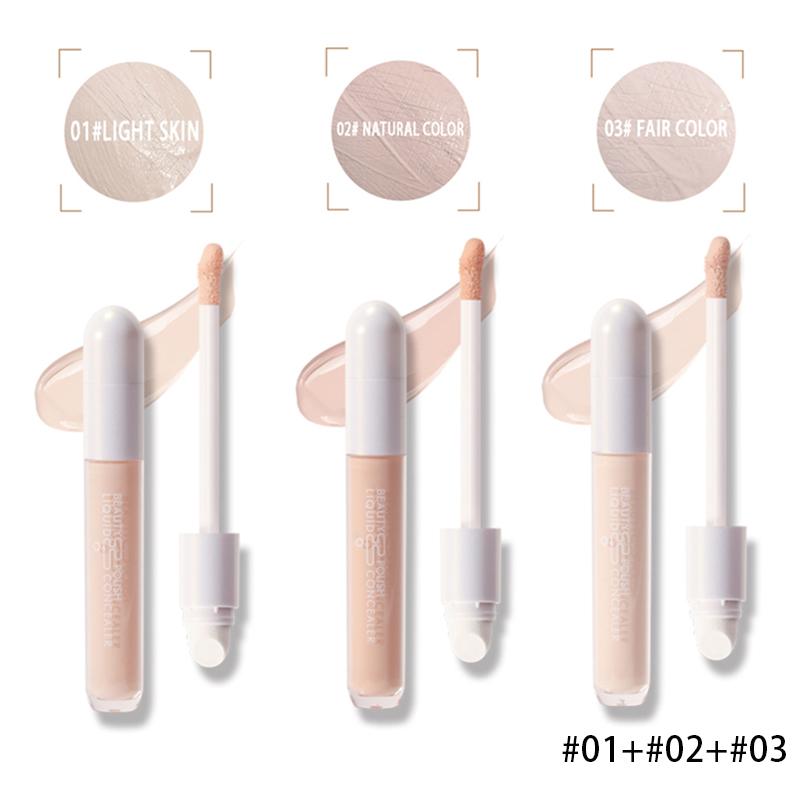 Двусторонняя губка легко наносится, водостойкий консилер Liquid Face Highlight, долговечный, гладкий, с полным покрытием, матовый, 6,2 г