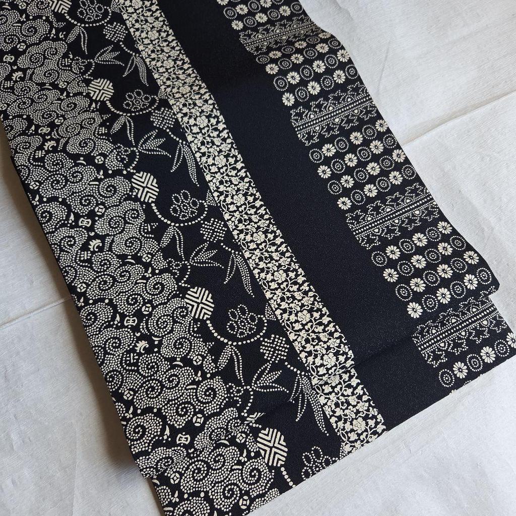 Used Enjoy the detailed patterns of Inden's fashionable fukuro obi
