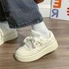 Легкие маленькие белые туфли на толстой подошве женские 2025 новая осень студенческие универсальные туфли ins нишевые оригинальные повседневные кеды