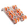 2 PCS Easy To Use Sliding Door Kit External Rail Sliding Casters  Wide Applications