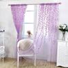2 Pieces Voile Tulle Willow Leaf Window Curtain Room Salix Leaf Sheer Vine Drapes Curtain Willow Leaf Curtain for Living Room Bedroom Balcony