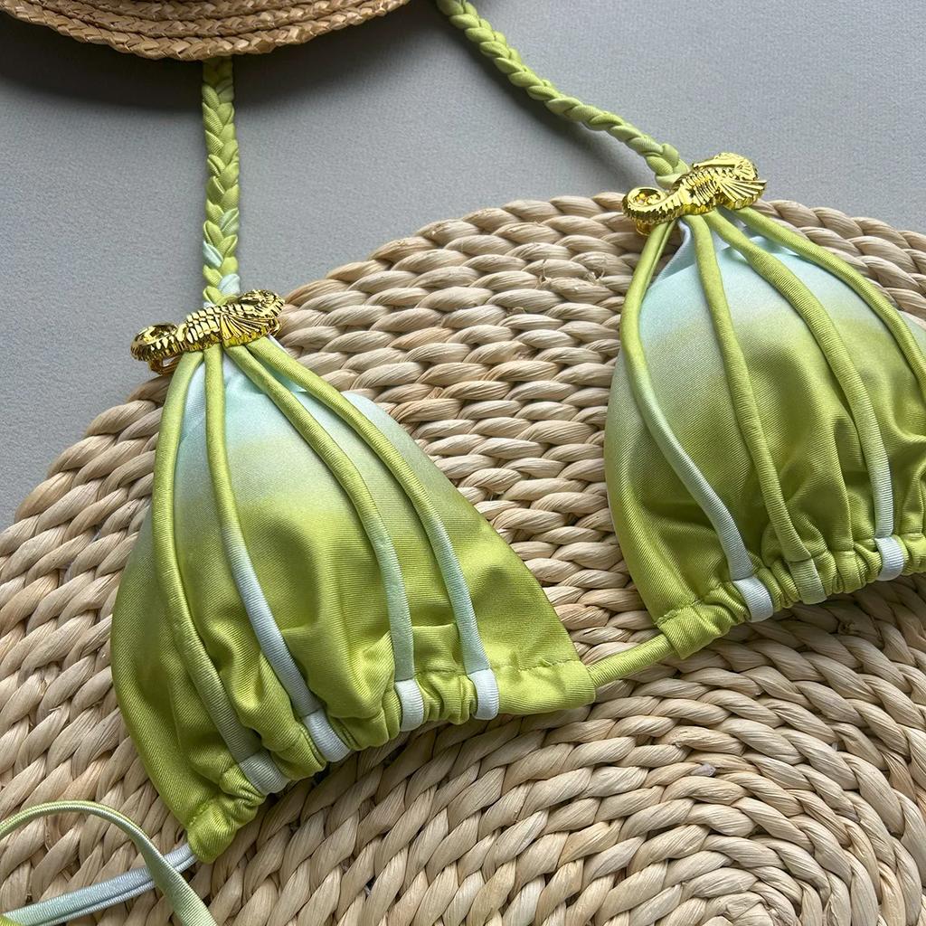 Новый сексуальный купальник бикини с принтом тай-дай раздельного стиля для женщины аксессуары купальник