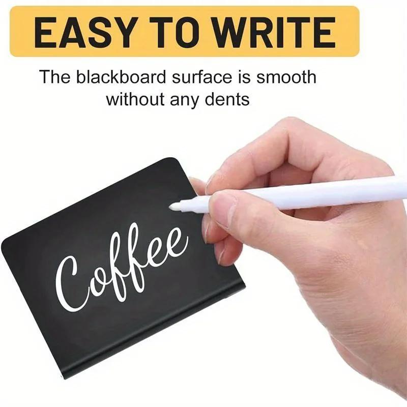 20Pcs Message Price Boards Wedding Signage Mini Chalkboards Food Kitchen Notes Memo Signs Blackboard