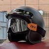 Мотоциклетный шлем Ретро Винтажный шлем лицо Ретро 3/4 шлем casco moto Capacete Винтажный шлем мотоциклетный мотокросс ORZ