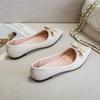 Женские балетки бежевые с острым носком и бантом, офисная обувь для леди, новые предложения 2025, для ходьбы, Y2k мода, дизайнерские, роскошные тренды