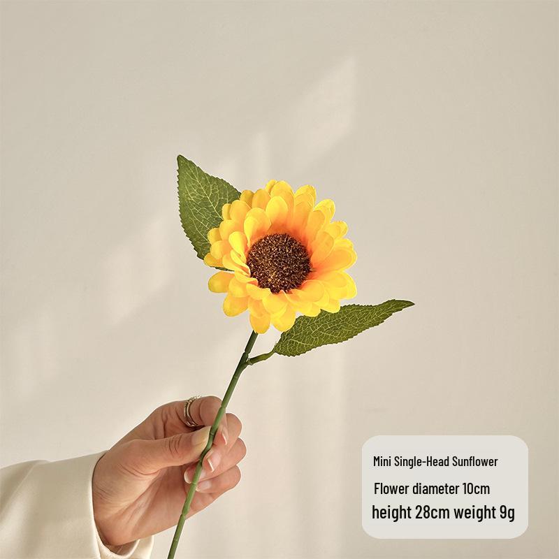 Букет подсолнухов - Искусственные шелковые цветы для украшения гостиной, офиса, спальни