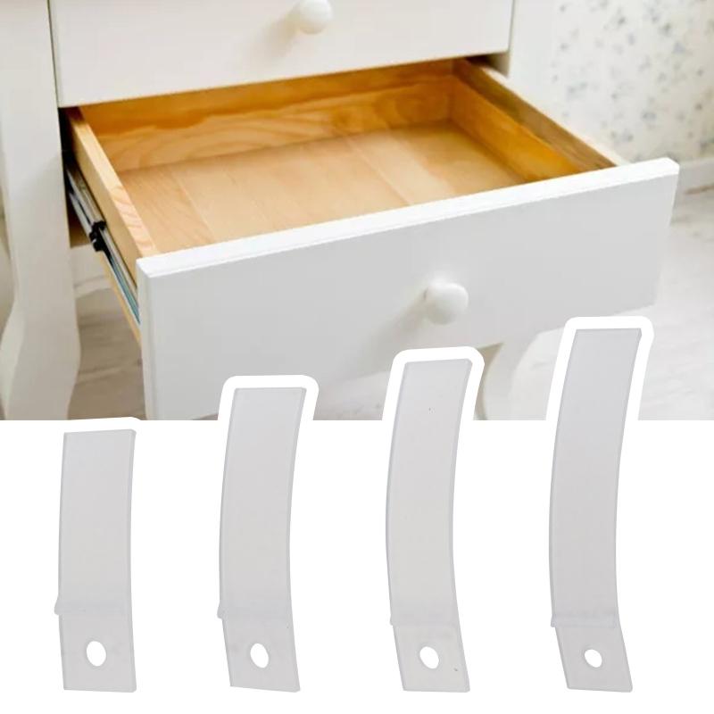 10 Pcs Clear Plastic Drawer Stops Replacement Dresser Drawer Stoppers Drawer Bottom Repair Tool Easy Installation