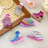 Sports Style Badminton Hair Claw PVC Book Shape Hair Clip Cute Roller Skates Shark Clip  Party