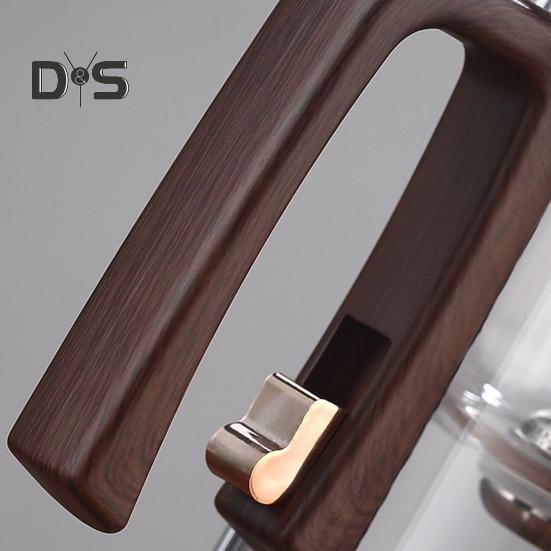 Стеклянный чайник для заваривания 520/720/900 мл с заварочным устройством, деревянной ручкой, термостойким носиком без подтеков, водоотделительным чайником, легко чистящимся для холодной воды