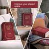 Pillow Book Plush Throw Cushion Realistic Looking Wear Resistant Friendly To Skin Non-Fading Christian Home Accent Sofa