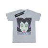 Womens/Ladies Maleficent Cropped Head Cotton Boyfriend T-Shirt