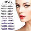 5 пар аппликаторов, силиконовые подушечки для завивки ресниц, многоразовые липкие стержни для ресниц для женщин