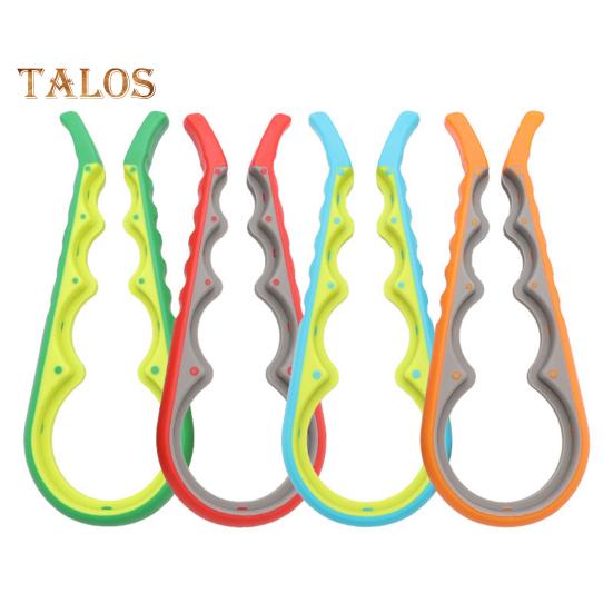 Открывалка для бутылок, колпачок-твистер, открывалка для банок «четыре в одном», противоскользящая ручка, легко откручивающиеся крышки, многоцветный кухонный гаджет