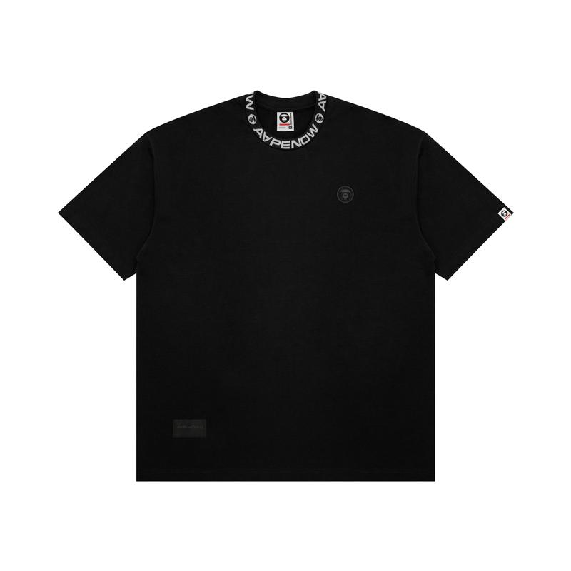 Aape T-Shirts Men's Crew Neck Moderate Straight Fit AAPTEM1537XAM
