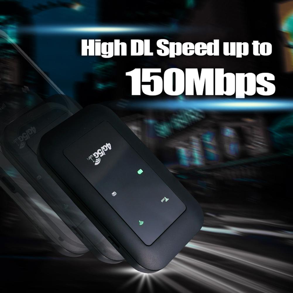 4G LTE Роутер 150 Мбит/с WiFi Повторитель Усилитель Сигнала Сетевой Расширитель Мобильная Точка Доступа Карманный Беспроводной Mifi Роутер Слот для SIM-карты
