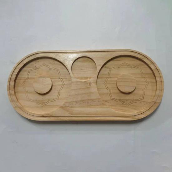 Солонка для коктейлей 2-в-1 Деревянный сахарный ободок для коктейлей с разделочной доской