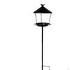 Bird Feeder Birdbath Antique Metal Easy Installation Birdfeeder Feeding Station for Lawn