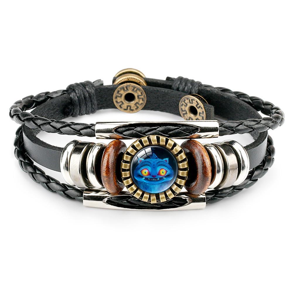 Руми Зои Мира Кожа Бижутерия из бусин Панк Стиль Браслет