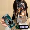 Модный чехол Becky G из стекла MagSafe для мобильного телефона iPhone 17 16 15 14 13 12 11 Air Pro Max Plus Mini Цветная накладка