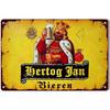 Ретро Металлическая Вывеска Hertog Jan - Изысканно Изготовленная Жесть с Яркой Краской, Идеально Подходит для Декора Бара и Клуба, чтобы Создать Завораживающее Панно