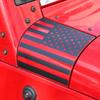 Наклейки-декораторы на угол защиты стойки А и капот для Jeep Wrangler JK 2007-2017, аксессуары для экстерьера
