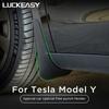LUCKEASY Car Mud Flaps For Tesla Model 3 Y 2023 Auto Accessories Painted Mudguard Front Rear Wheel Guards Mud Protective