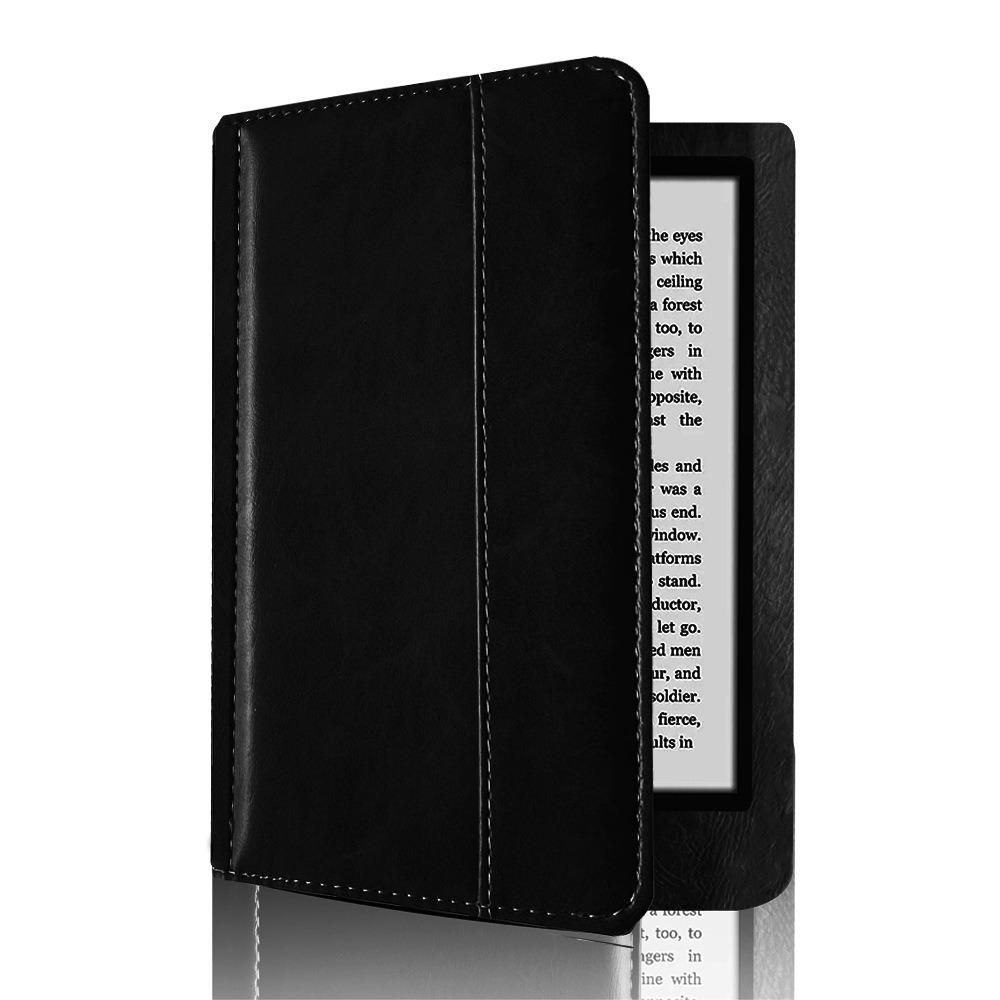 6 Inch E-Reader Case Leather Shell Premium Folio Cover for Kobo Glo