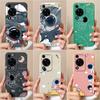 Милая задняя крышка с астронавтом для Huawei Nova 11 SE 12i Y72 12 Pro Honor X8B X6A, чехол-бампер, защитная пленка для экрана, жидкий мягкий силикон, популярные сумки для телефонов, капа