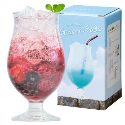 Toyo Sasaki Glass Бокал на ножке Бокал для газировки 420 мл Набор из 48 штук Сделано в Японии Можно мыть в посудомоечной машине Пивной бокал Бокал для хайбола Бокал для сауэра Бокал для чухая Подарок