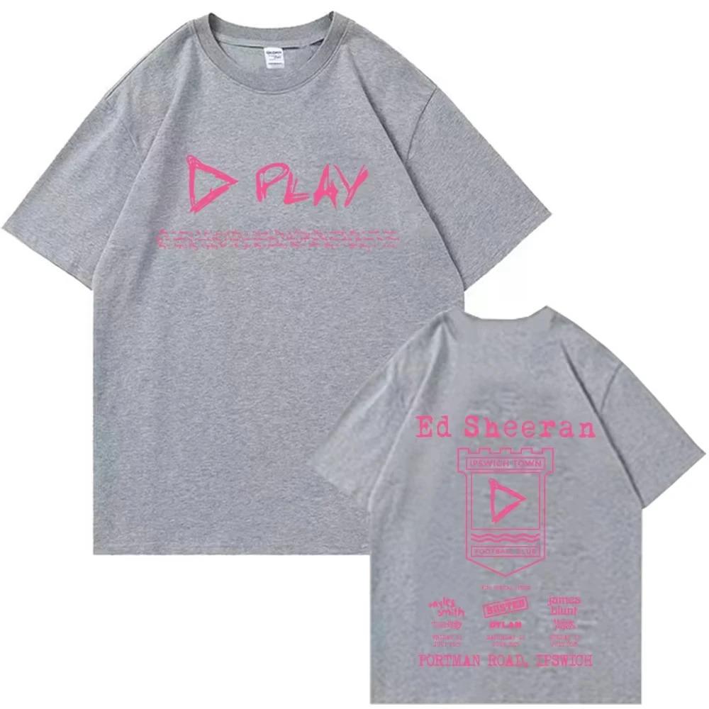 Ed Sheeran Mathematics 2025 Tour Summer Cotton T-Shirts Woman Harajuku O-Neck Short Men Women Clothing Streetwear high quality
