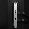 20Gbps Usb3.2 Gen2X2 Usb-C Flat Cable Motherboard Usb 20Pin Type-E To Type-C Extension Adapter W/ Full-Profile Pcie Bracket 0.5M