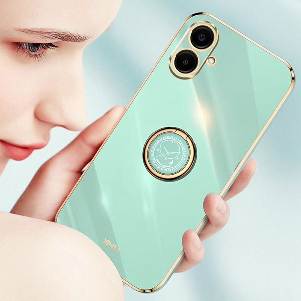 XINLI Для Samsung Galaxy A07 5G/A07 4G Чехол Кольцо Подставка Электроокрашенная ТПУ Крышка Телефона