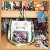 Nylon Transparent Pocket Zipper Bag Fashion Backpacks Pouch Bag Kawaii Cat Itabag  Children