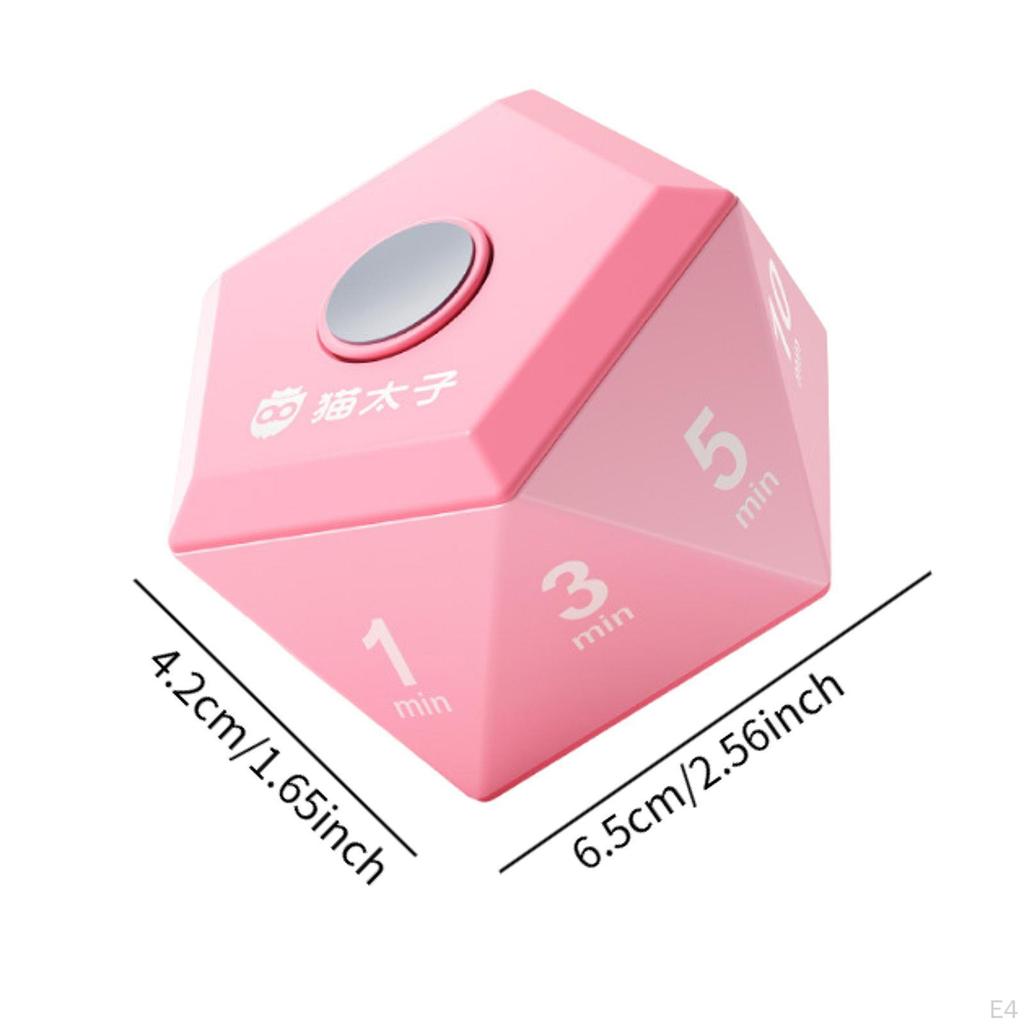 Детский кубический таймер Менеджер времени для учебы Пользовательская настройка времени Многофункциональный для кухни, класса