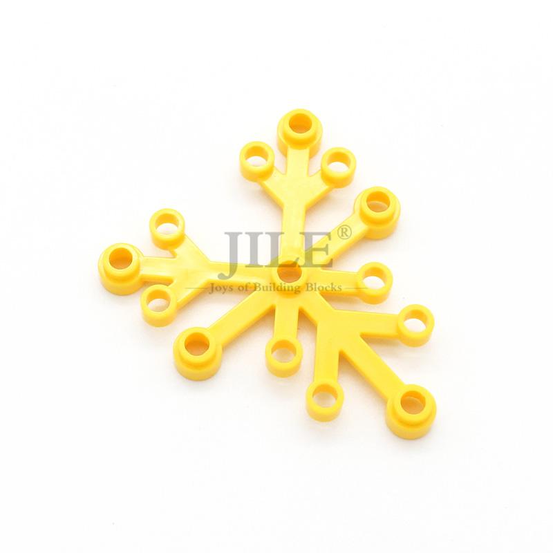 40Pcs Blocks City Moc Plants Leaves 6X5 Green Tree Building Bricks 2417 Compatible With Garden Grass Flower Accessories Toys