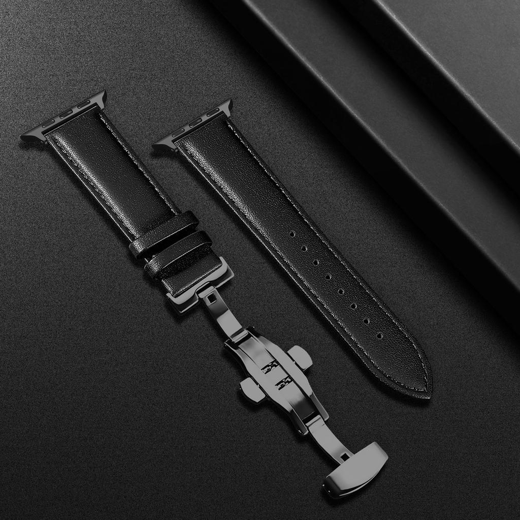 Натуральная кожа для Apple Watch Band 45 мм 41 мм 44 мм 40 мм 42 мм 38 мм 44 iWatch 3 4 5 SE 6 Браслет Apple Watch Serie 7 Ремешок 45 мм