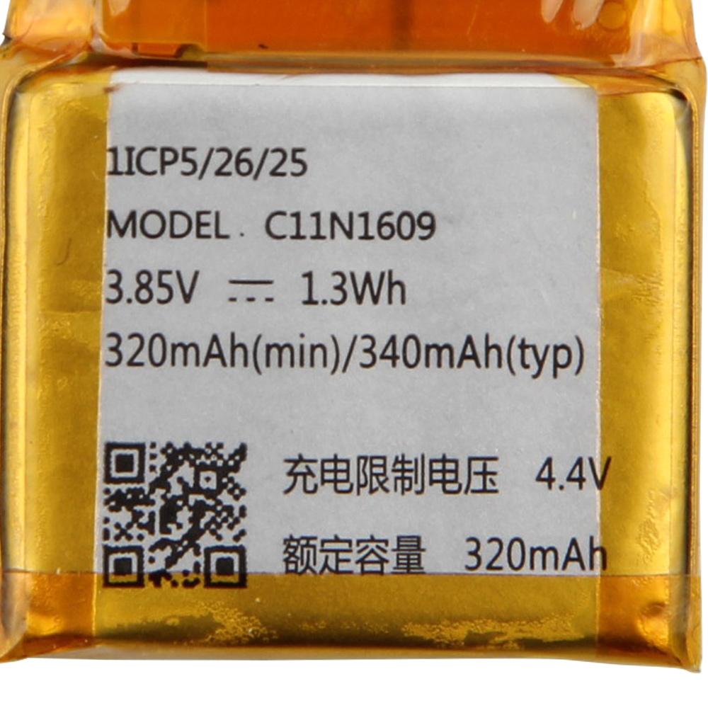 Replacement Battery For ASUS Zenwatch 3 WI503Q C11N1609 Watch Battery 340mAh