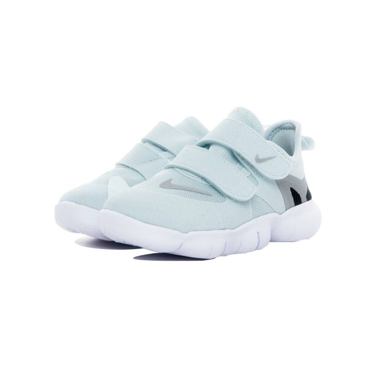Nike Бесплатные кроссовки для ходьбы Nike Free RN 5.0, нескользящие, амортизирующие, прочные, низкие, детские, светло-голубые AR4146-400