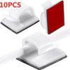 10/20/50PCS Cable Organizer Clips Wire Winder Holder Protector USB Cable Management Adhesive Hooks Desk Clamp For Home Office