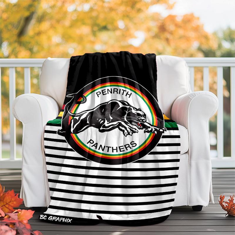panthers Flannel Blanket Soft All-Season Throw, Design for Camping, Car Travel, Hiking Sofa, Bed, Office Perfect Gift for Parties