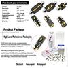 ZIYO LED Interior Light Kit Replacement for BMW E90 E91 E92 E93 3 Series 2005-2013, 6000K Xenon White LED Dome Light Bulbs Upgrade Error Free (BMW