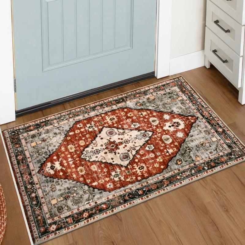 Carpet Boho Entry Door Mat Entry Rug Bathroom Floor Mat Small Rug Stain Resistant Washable Rug Home Decor